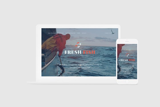 Вебсайты: Дизайн сайта для компании Fresh fish. 
